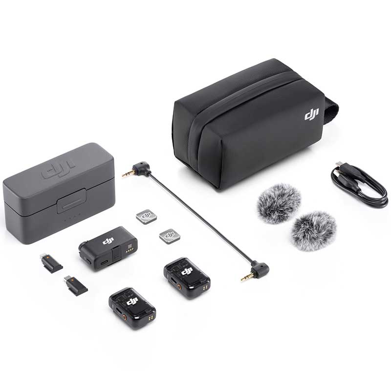 DJI Mic 2（2TX ＋ 1RX ＋ 充電ケース）】 DJI 2.4GHz ワイヤレス