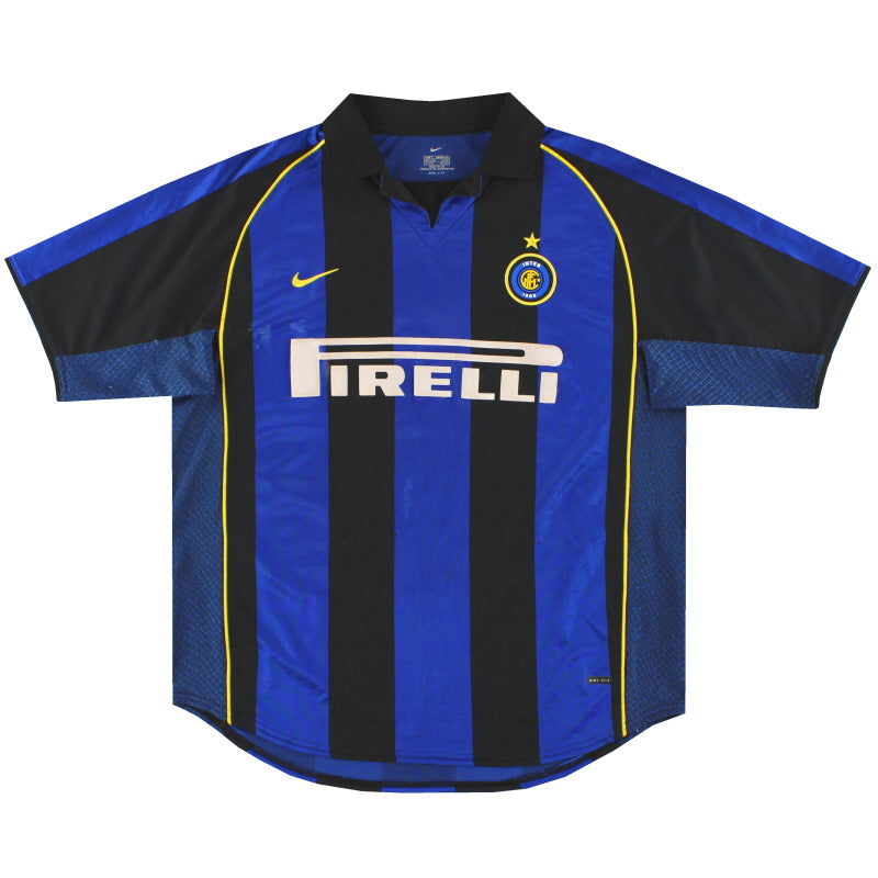 2001-02 Inter Milan Nike Home Shirt L | Vintage Football Shirts