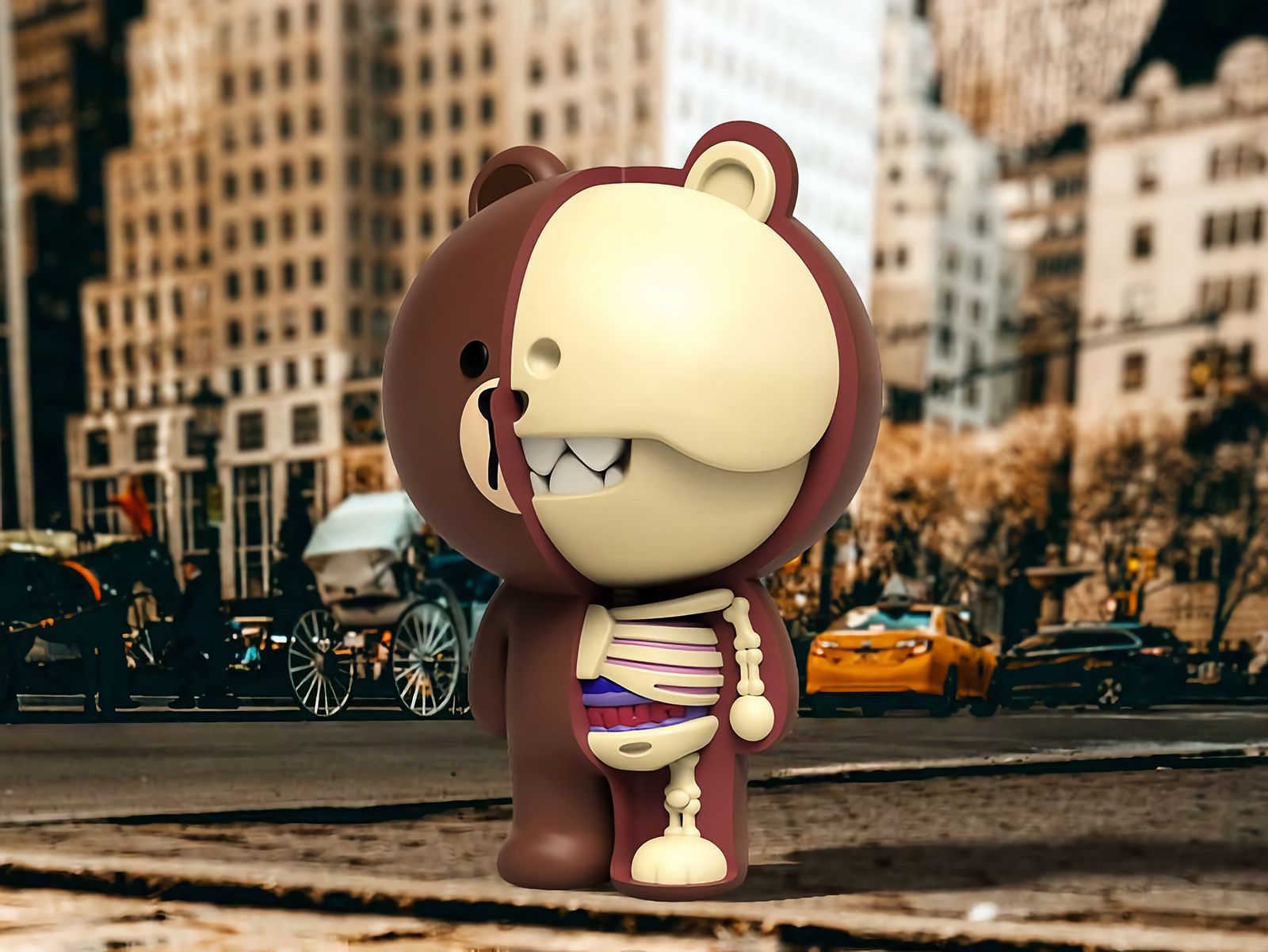 XXRAY Plus Brown by Jason Freeny x Line Friends x Mighty Jaxx