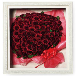 バラ108本を立体的(3D)に保存加工。専用商品「venti ベンティ」のご