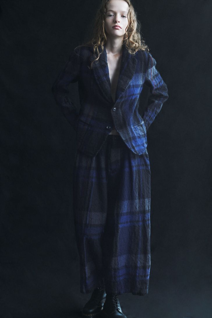 Y's Boiled Wool / Plaid | Yohji Yamamoto (ヨウジヤマモト) Official