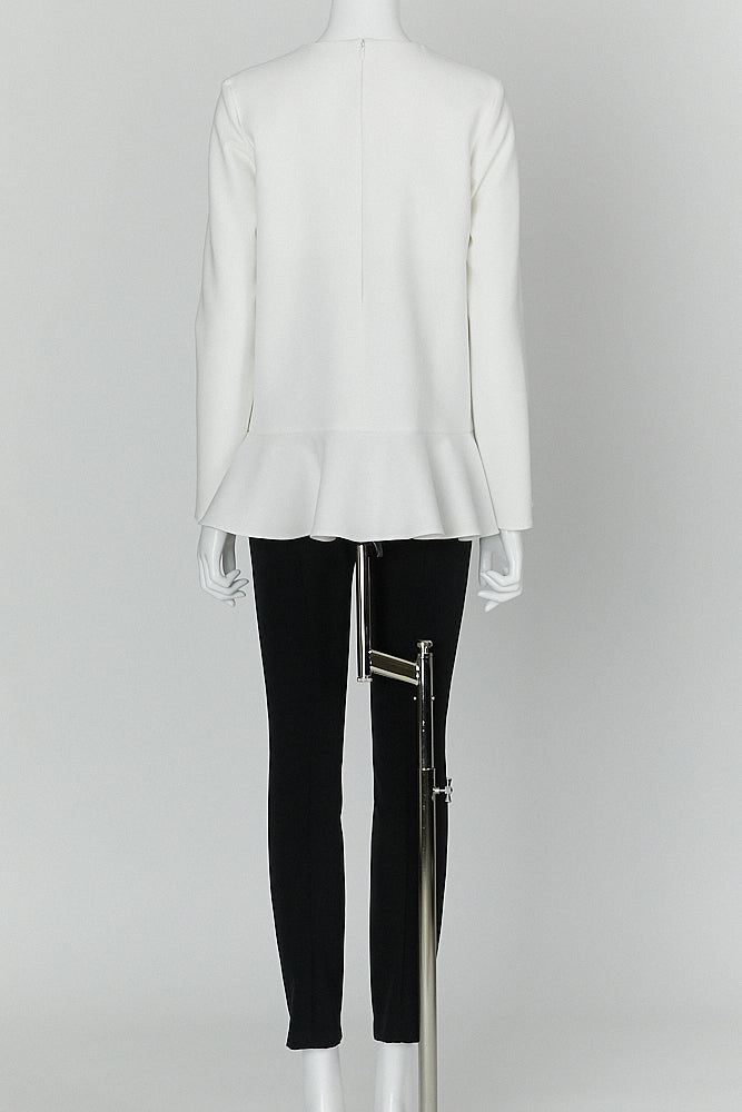 ロングスリーブラッフルヘムパールブラウス – YOKO CHAN