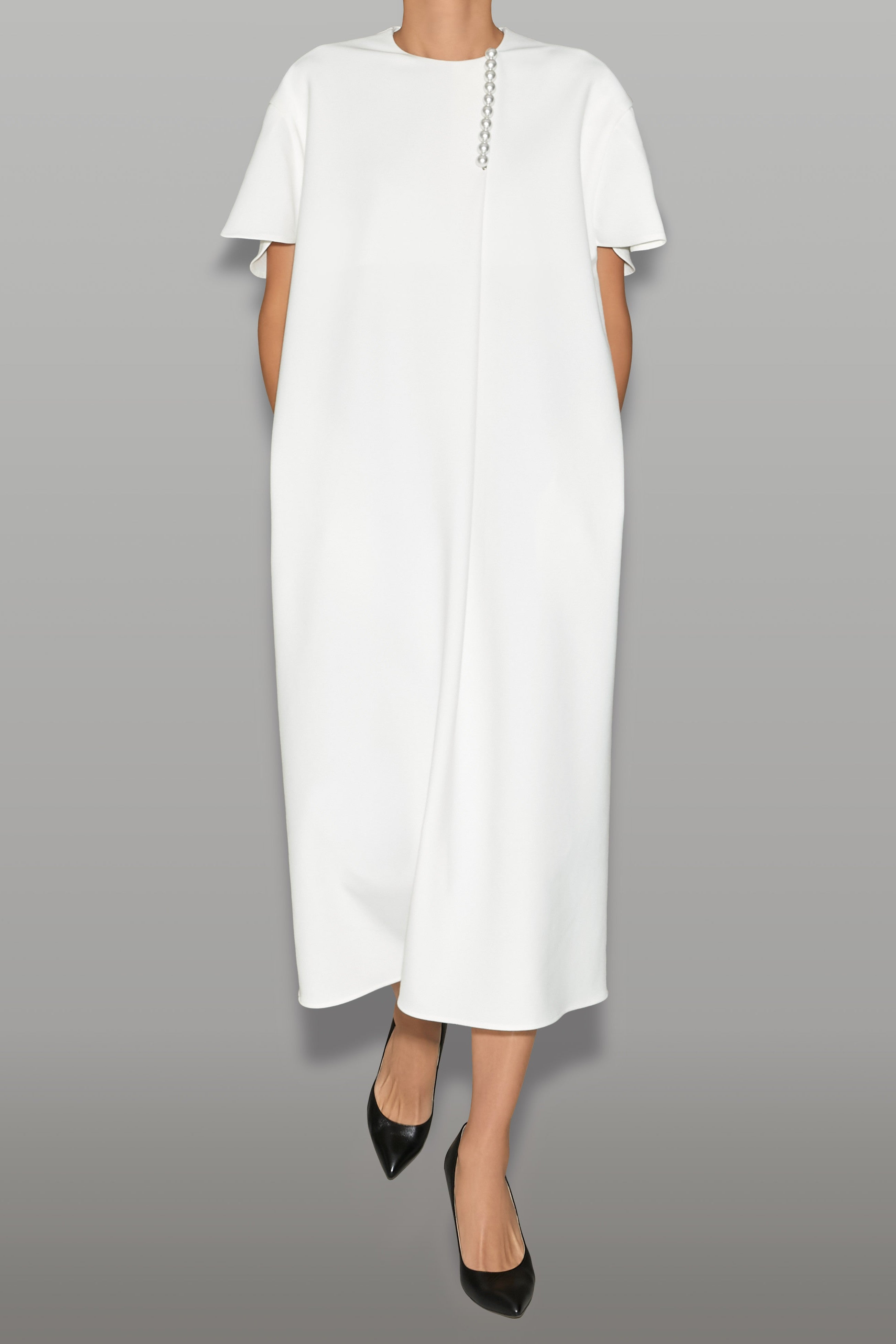 フレアスリーブコクーンパールドレス – YOKO CHAN