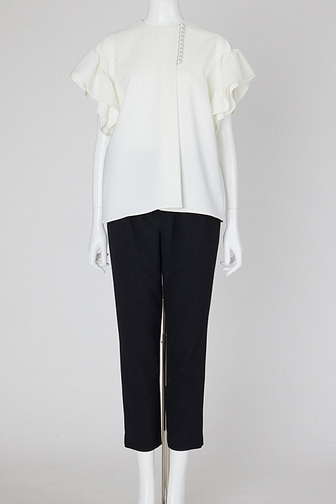 ギャザースリーブパールブラウス – YOKO CHAN