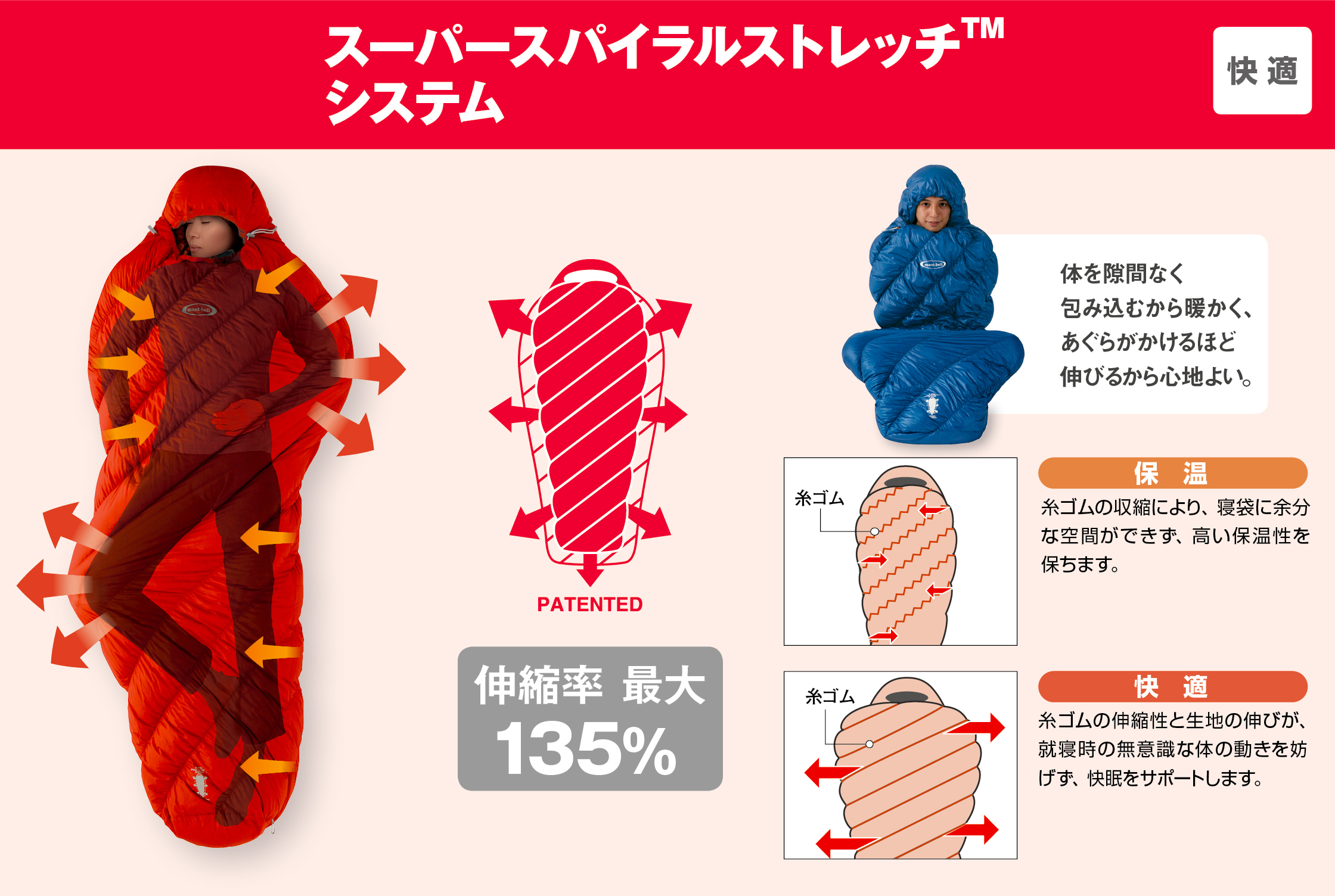 ≪モンベル≫シームレス ダウンハガー800 #2 商品詳細│登山用品専門店
