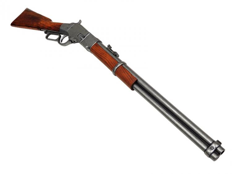 【遺品整理】ウィンチェスター ライフル モデルガン レプリカ銃 ☆DENIX M1866 ウィンチェスターカービン アメリカ グレー 1140/G