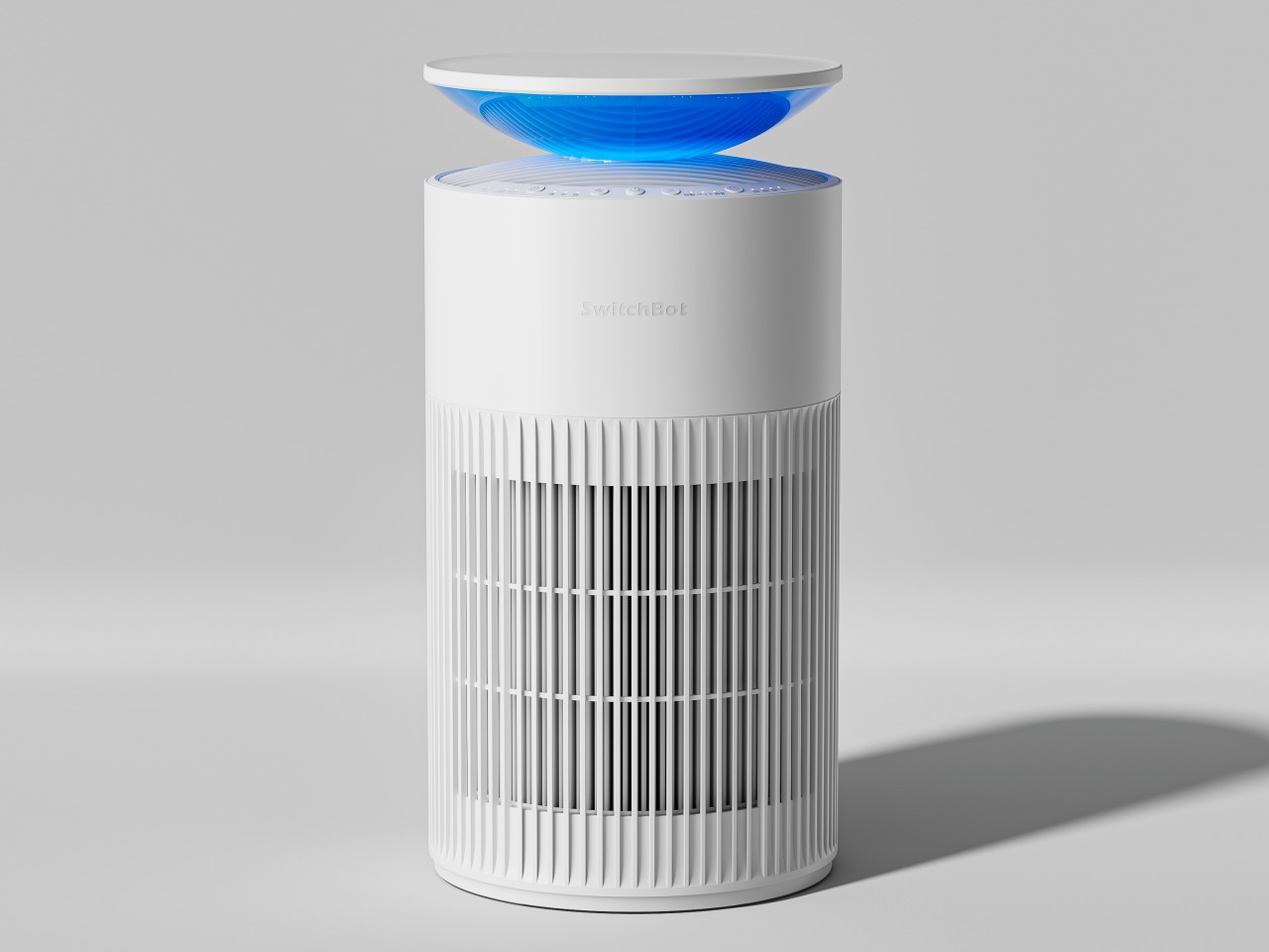 SwitchBot Air Purifier Table includes a wireless charger for