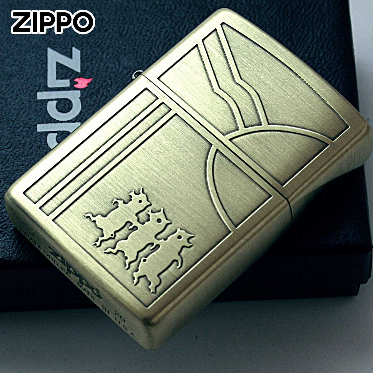 Zippo ジッポー スリーピッグス レトロ ブラス RETRO MOTIF Series BS