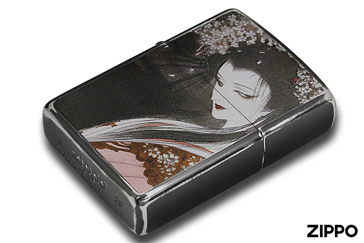 Zippo ジッポー 天野喜孝 櫻姫 Amano Yoshitaka ブラックメッキ 80215