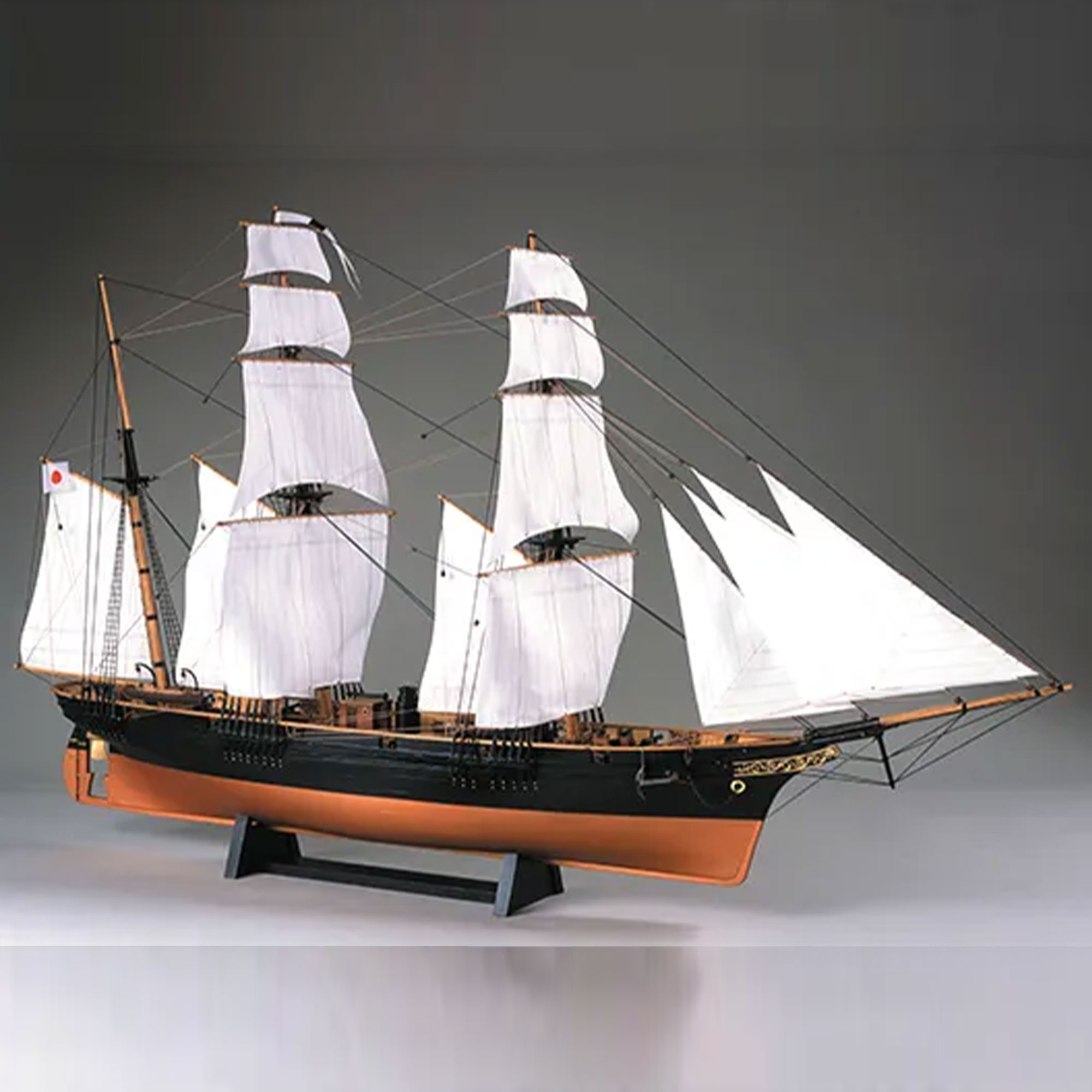 国産木製キット（入門用） 咸臨丸(帆付）