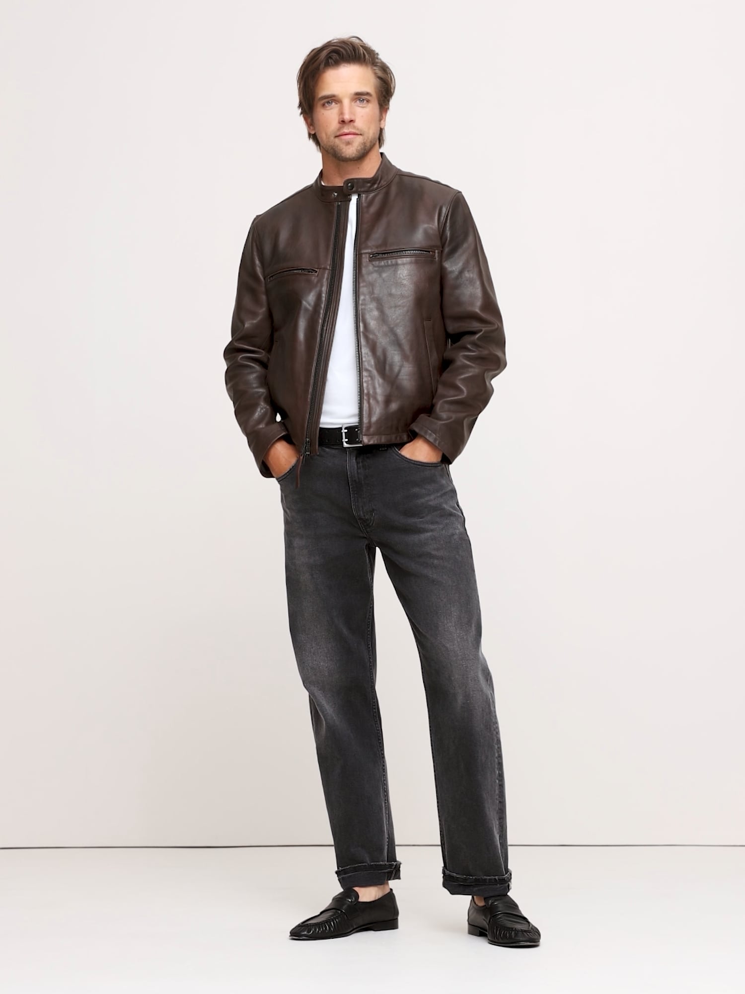 BANANA REPUBLIC公式オンラインストア | レザー バイカージャケット