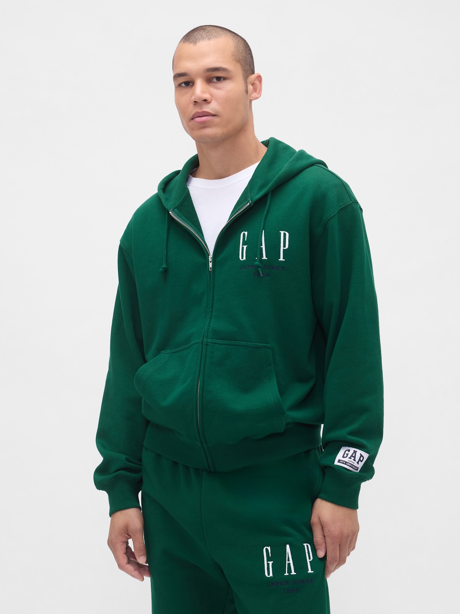 30th アニバーサリー ヘビーウェイト フレンチテリー GAPロゴ ジップ