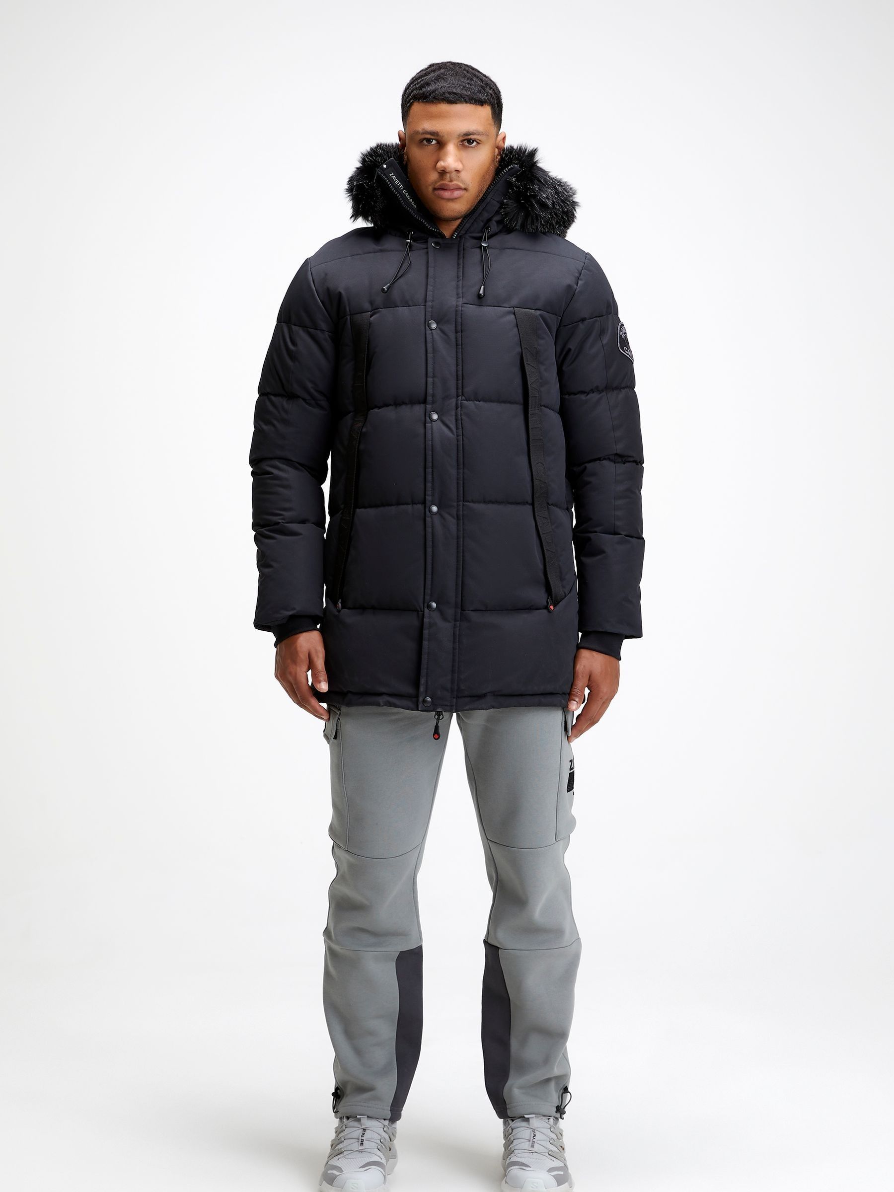 Buy Zavetti Canada Aylmer Puffer Black Parka from Next USA