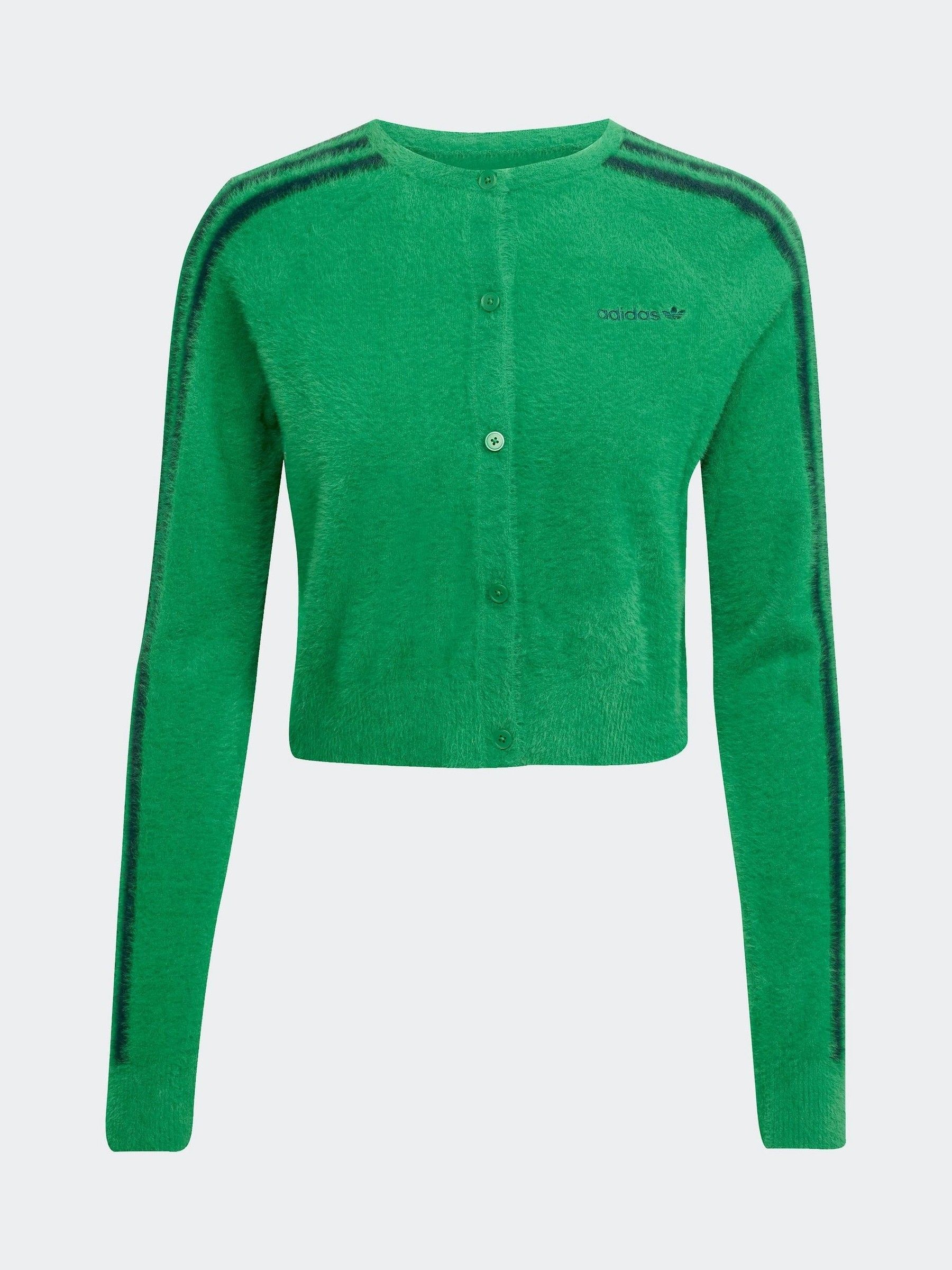 Buy adidas Originals Green Fluffy 3-Stripes Cardigan from Next USA