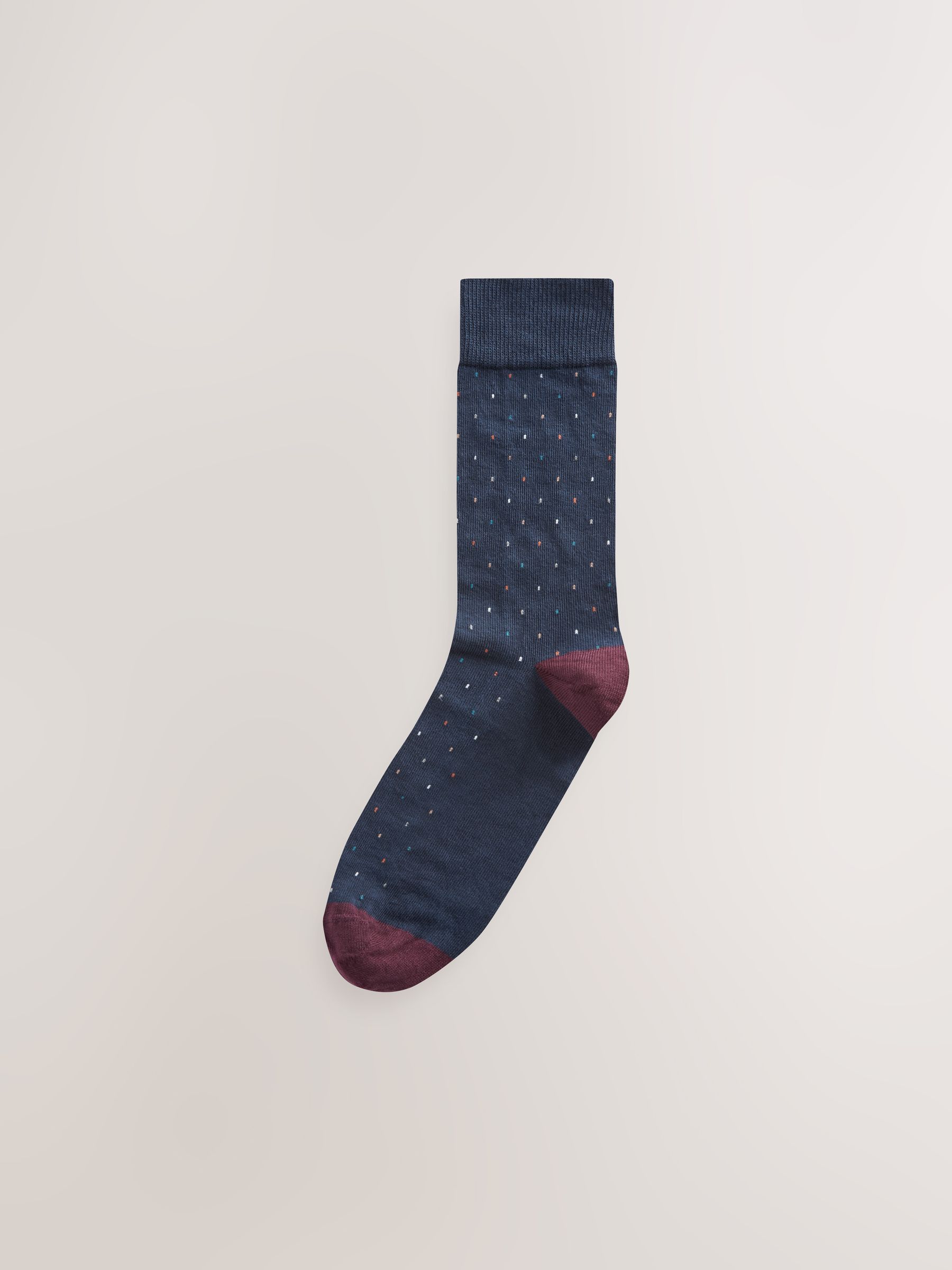 Buy Neutral/Navy Pattern Smart Socks 5 Pack from Next USA