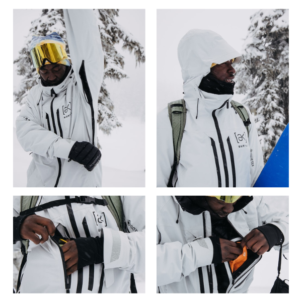 Burton 2024 Men's [ak] Swash GORE‑TEX 2L Jacket - Gray Cloud