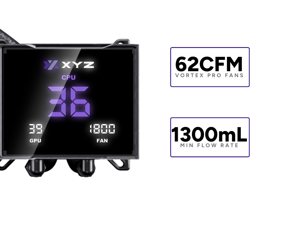 XYZ HYDROTEMP AIO 240 BLACK - XYZ PC Gear