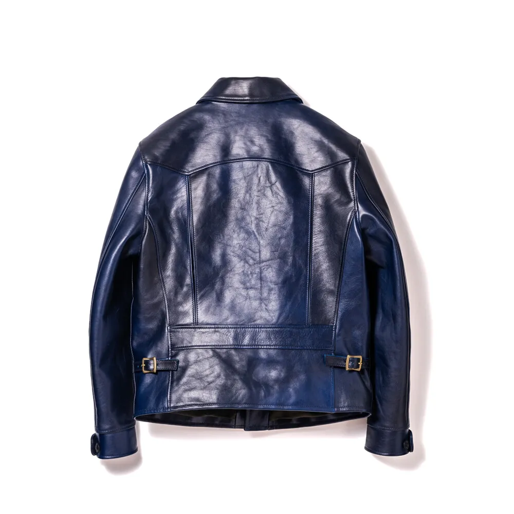 HAND DYED HORSE DOUBLE BREASTED JACKET[ HR-56 ] | Y'2 LEATHER
