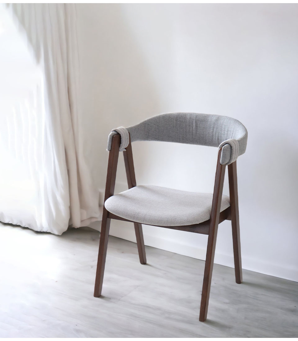 ダイニングチェア ウォールナット 2脚入り おしゃれ アームチェア 北欧