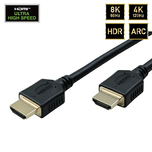 HDMIケーブル 1m ウルトラハイスピード認証 8K/4K/2K対応 UHDB-810