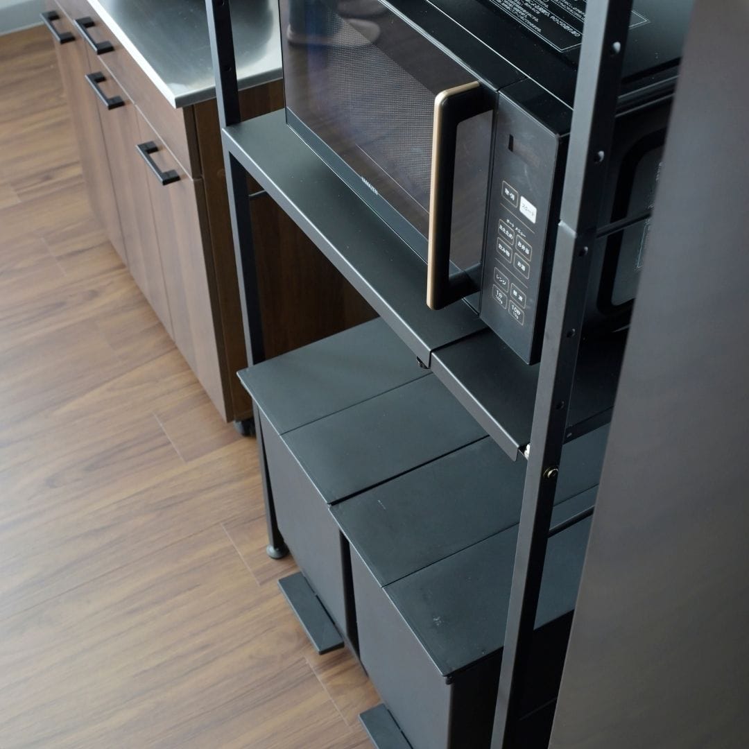 突っ張りゴミ箱上ラック 幅50-79.5cm RPE-4T 山善 | 山善ビズコム