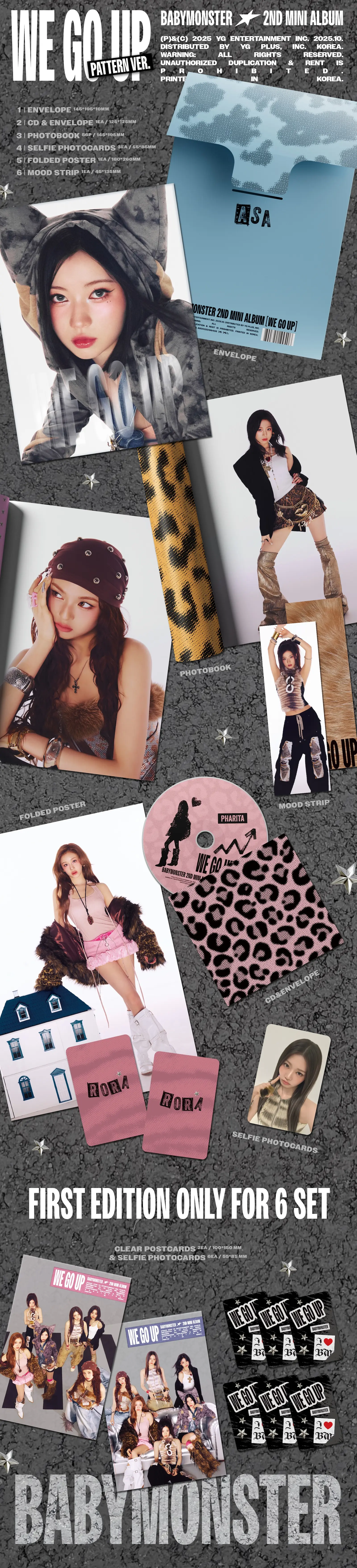 BABYMONSTER 2nd MINI ALBUM [WE GO UP]【日本限定特典付輸入盤】が10