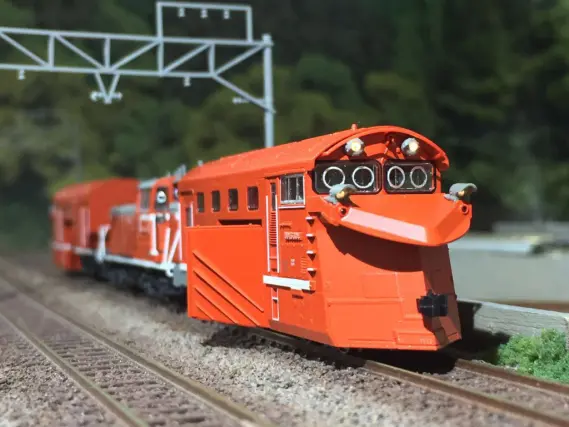 除雪列車2両セット（キ100・DD51) HOゲージ (金属＆プラ製） 除雪列車