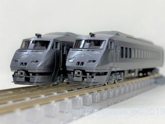 787系「アラウンド・ザ・九州」が入線しました。KATO 10-1541 4両