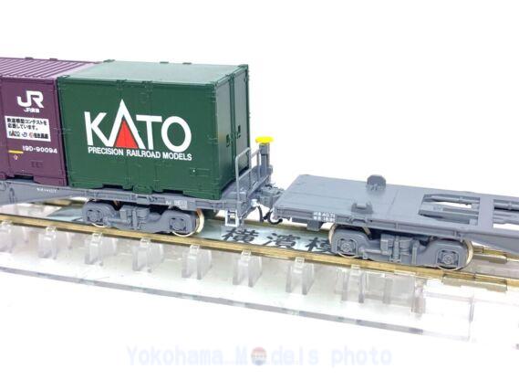 コキ106+コキ107 (JRFマークなし) コンテナ無積載を弄る。その1 KATO