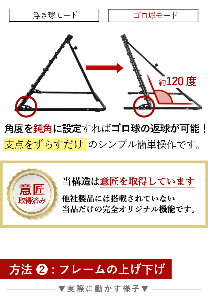 リバウンダー 100×90cm 角度調整可能 壁打ち ゴロ球 サッカー バスケ