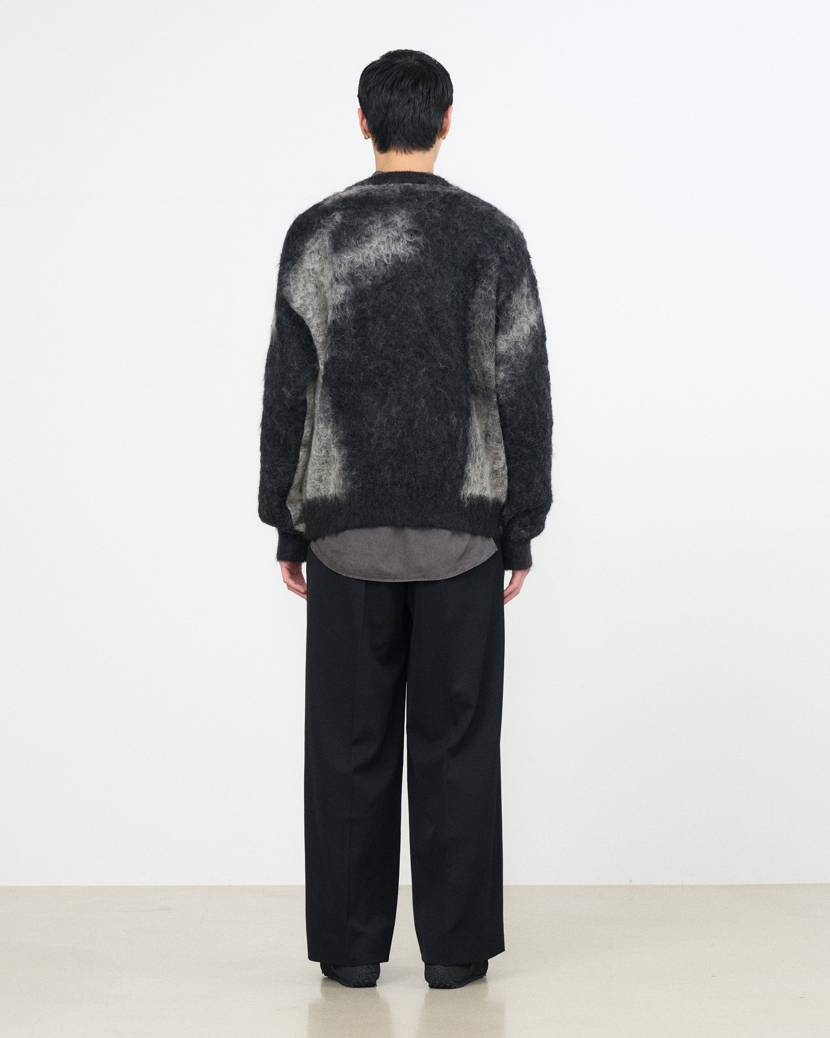 Abstract Jacquard Crewneck Sweater | YOKE Official Website