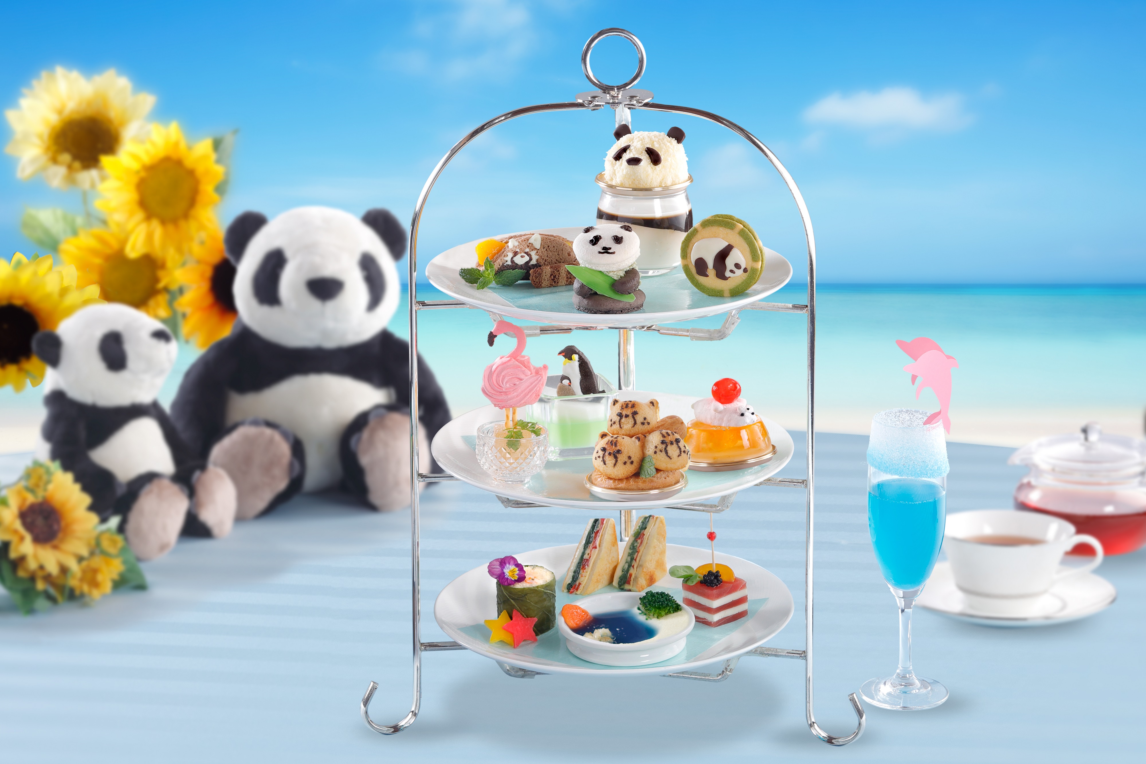 パンダや動物いっぱい🐼 アドベンチャーワールドコラボのアフタヌーン