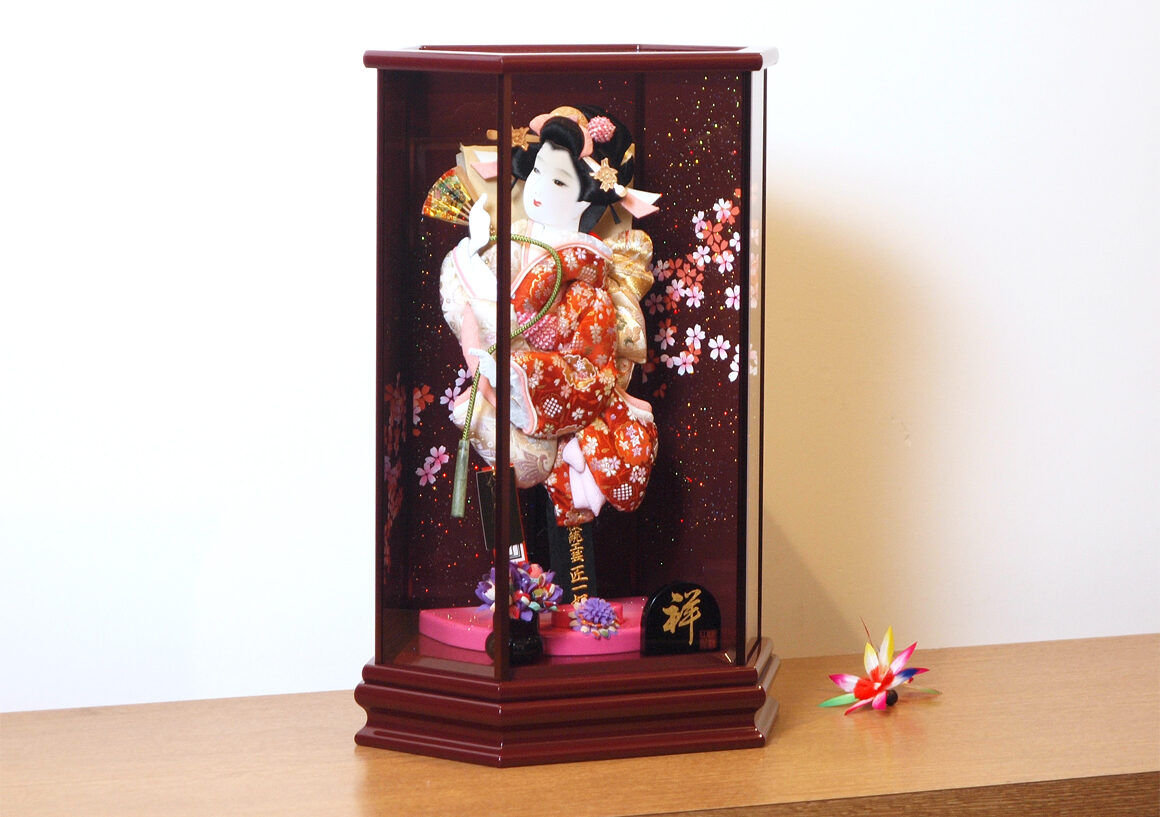羽子板 初正月 ケース飾り「10号 花の舞」女の子 お祝い | 羽子板