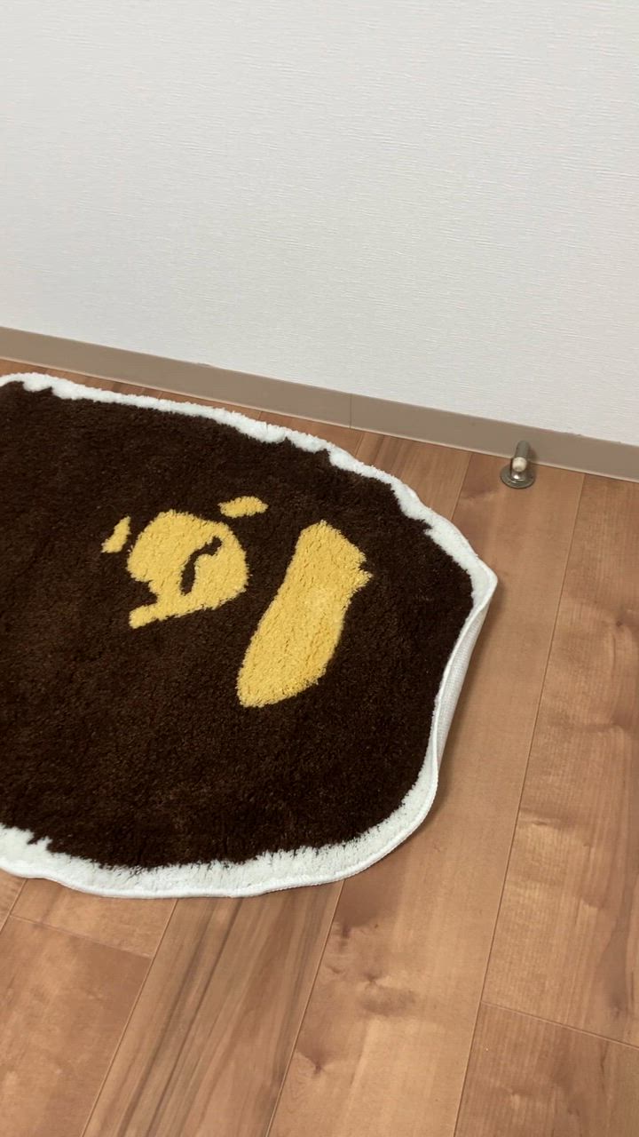 A BATHING APE（アベイシングエイプ） ラグ ラグマット BIG APE HEAD