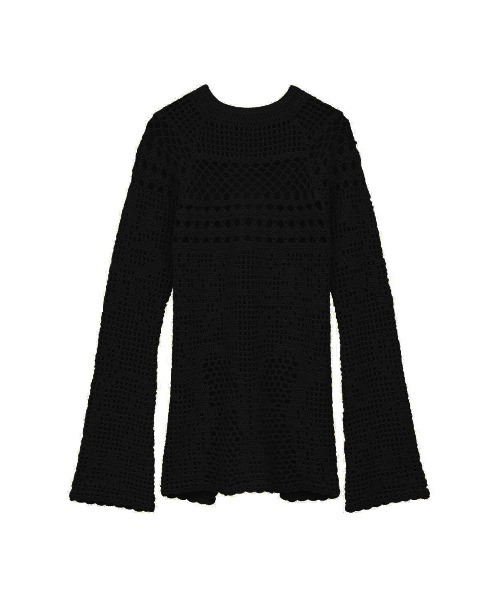 CLANE（クラネ） tシャツ CLANE/クラネ/BACK OPEN CROCHET KNIT TOPS