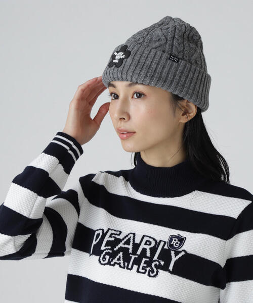 PEARLY GATES（パーリーゲイツ） ニット帽 ニットキャップ 「PEARLY