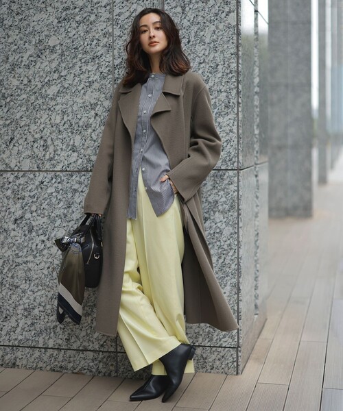 ICB（アイシービー） トレンチコート コート ウールリバー ロング