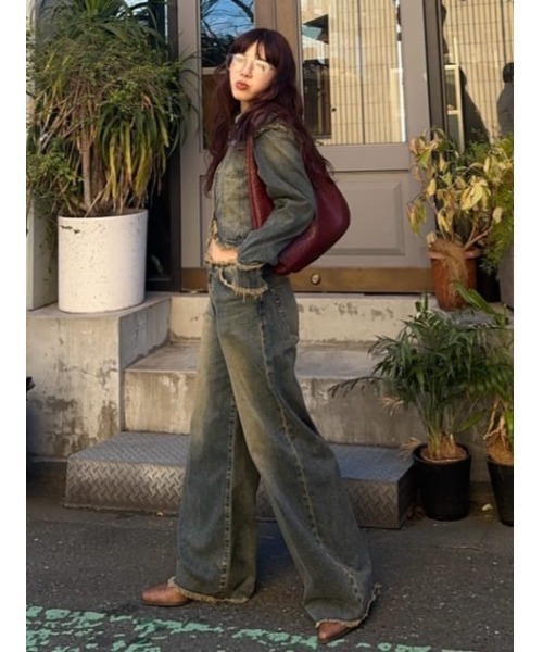 LAGUA GEM（ラグアジェム） ジーンズ デニム デニムパンツ CUT OFF