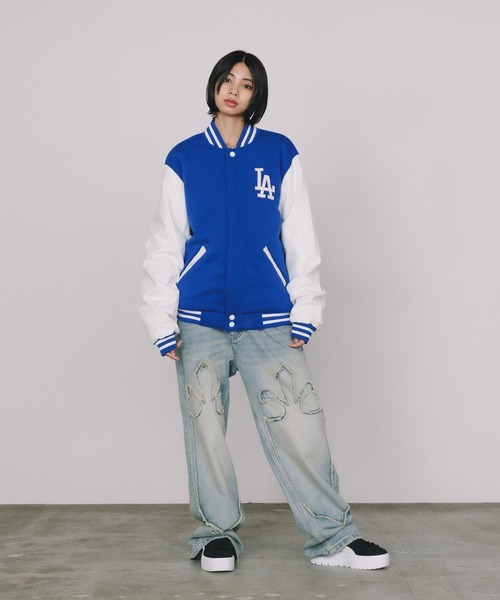 MLB スタジャン JH Design/ジェイエイチデザイン LOS ANGELS DOGERS