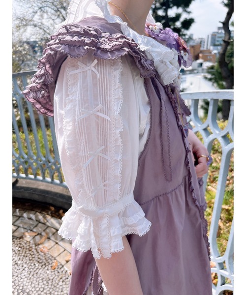 PINK HOUSE（ピンクハウス） ブラウス シャツ ローンフリルブラウス