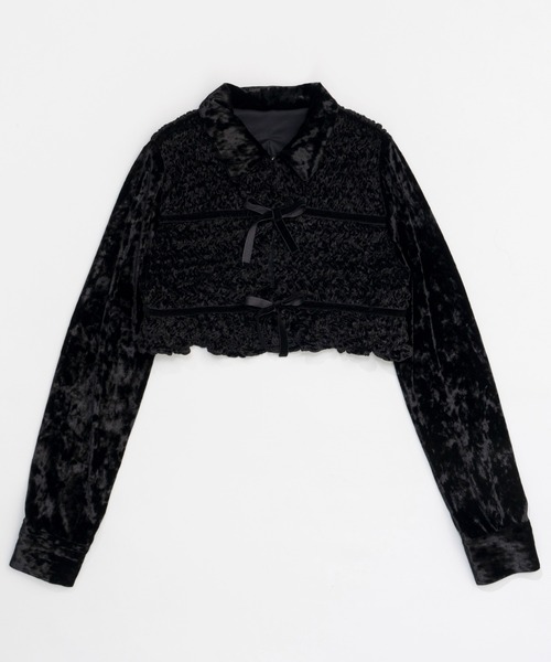 MAISON SPECIAL（メゾンスペシャル） ブラウス シャツ Shirring Velor