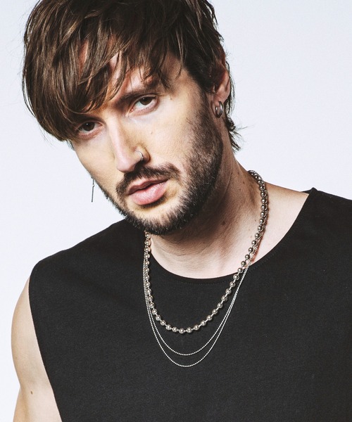 NO ID.（ノーアイディー） ネックレス 「NO ID.」3-Strand Ball Chain