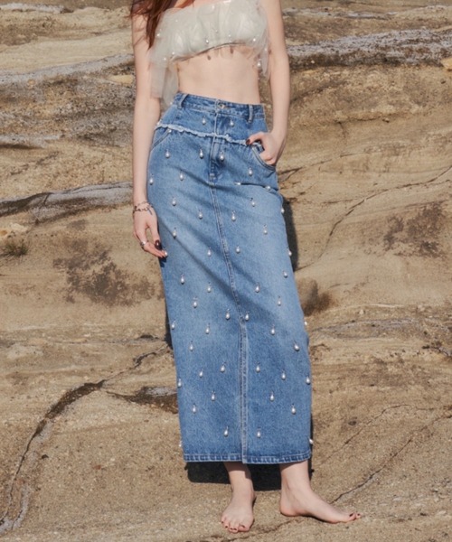 JOSE MOON（ジョゼムーン） デニムスカート DENIM LONG SKIRT with