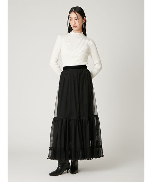 FRAY I.D（フレイ・アイディー） スカート プリーツヘムチュール