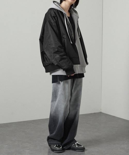 ma1 ma-1 「Alfred Alex」リバーシブルボンバースカジャンMA-1 メンズ