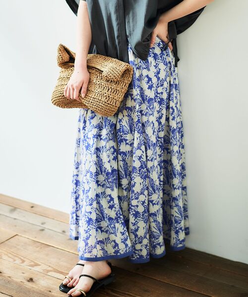 le.coeur blanc（ルクールブラン） スカート 「手洗い可能」Fanaka別注