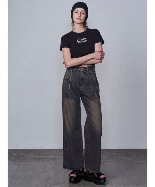EMODA（エモダ） ジーンズ デニム デニムパンツ グラフィックルーズ