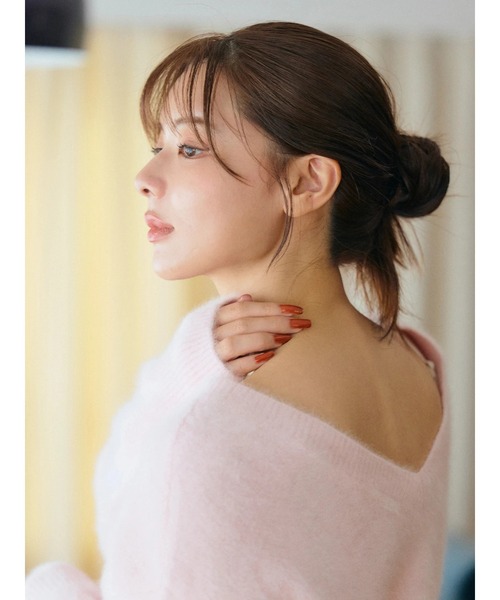 TONAL（トーナル） ニット セーター PREMIUM FOX×CASHMERE Vネックプル