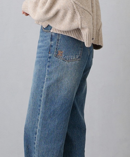 ジーンズ デニム デニムパンツ ハイライズストレートデニムパンツ