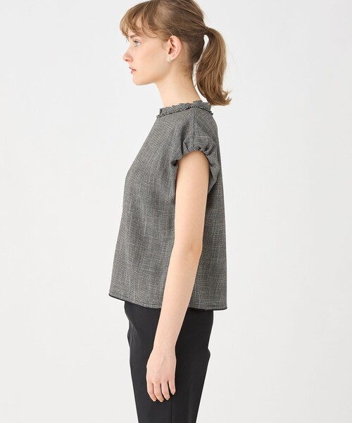 Ballsey（ボールジィ） ブラウス シャツ ポリエステルレーヨンカラミ